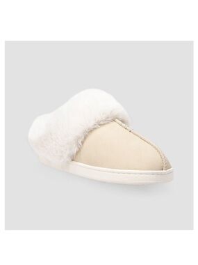 Lauren Conrad Allis Faux Fur Cuff Clog Women’s Slippers